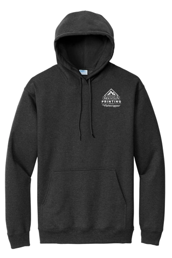 Variant Image for PC90H - Port & Co™ Essential Fleece Pullover Hooded Sweatshirt - Demo - 1 Color - White D - Website Company Apparel Management Demo
