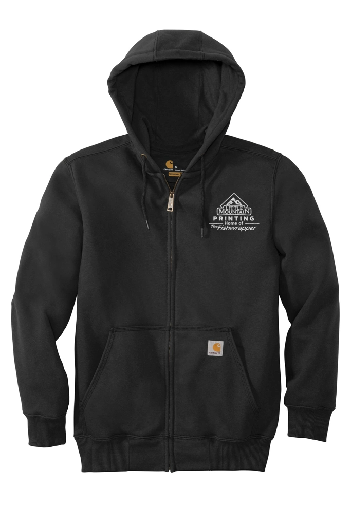 Variant Image for CT100614 - Carhartt® Rain Defender® Paxton Heavyweight Hooded Zip-Front Sweatshirt - Demo - 1 Color - White E - Website Company Apparel Management Demo