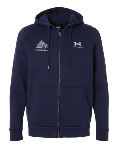 Variant Image for 1373881 - Under Armour Men's Icon Fleece Hooded Full-Zip - Demo - 1 Color - White E - Website Company Apparel Management Demo
