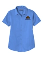 Variant Image for LW809 - Port Authority® Women's Short Sleeve SuperPro React ™ Twill Shirt - Demo - 3 Color - Dark E - Website Company Apparel Management Demo