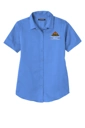 Variant Image for LW809 - Port Authority® Women's Short Sleeve SuperPro React ™ Twill Shirt - Demo - 3 Color - Light E - Website Company Apparel Management Demo