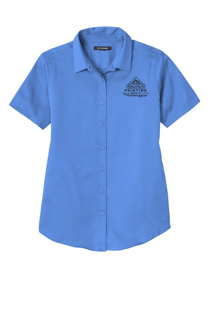 Variant Image for LW809 - Port Authority® Women's Short Sleeve SuperPro React ™ Twill Shirt - Demo - 1 Color - Dark E - Website Company Apparel Management Demo