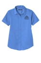 Variant Image for LW809 - Port Authority® Women's Short Sleeve SuperPro React ™ Twill Shirt - Demo - 1 Color - Dark E - Website Company Apparel Management Demo