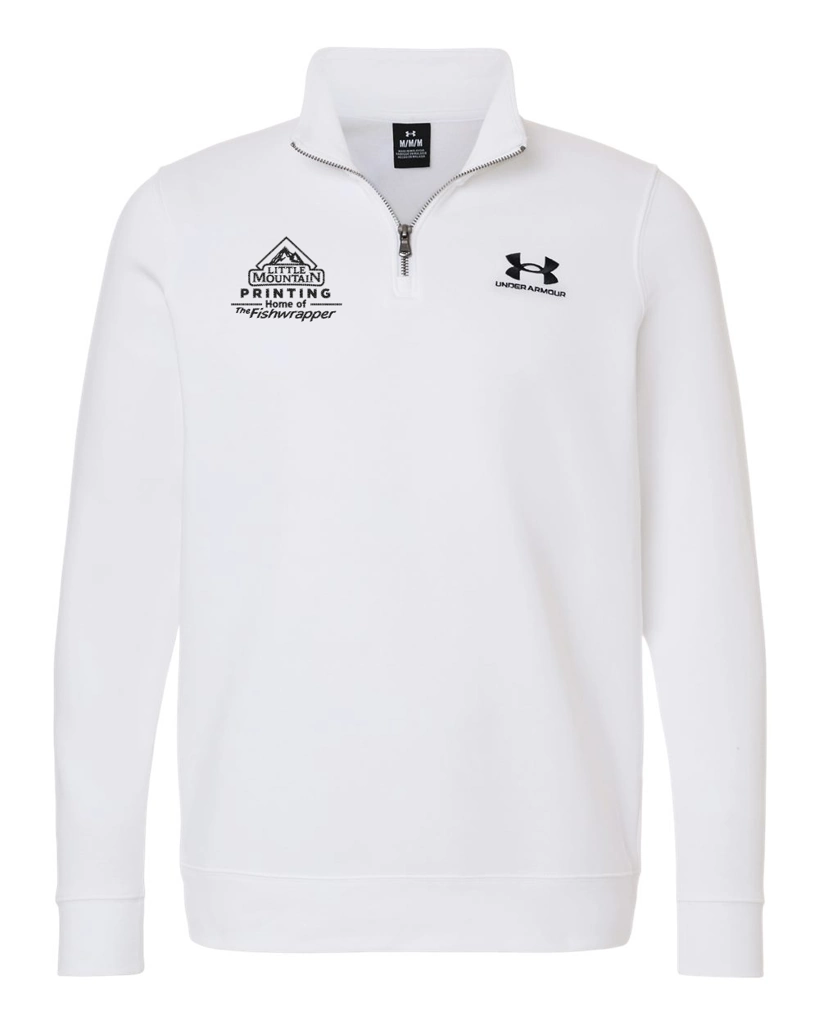 Variant Image for 6012710 - Under Armour Men's Icon Fleece Quarter-Zip Pullover - Demo - 1 Color - Dark E - Website Company Apparel Management Demo