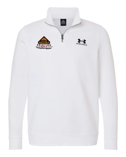 Variant Image for 6012710 - Under Armour Men's Icon Fleece Quarter-Zip Pullover - Demo - 3 Color - Dark E - Website Company Apparel Management Demo