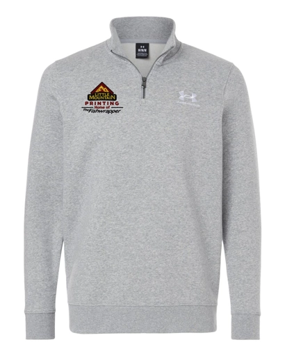 Variant Image for 6012710 - Under Armour Men's Icon Fleece Quarter-Zip Pullover - Demo - 3 Color - Dark E - Website Company Apparel Management Demo
