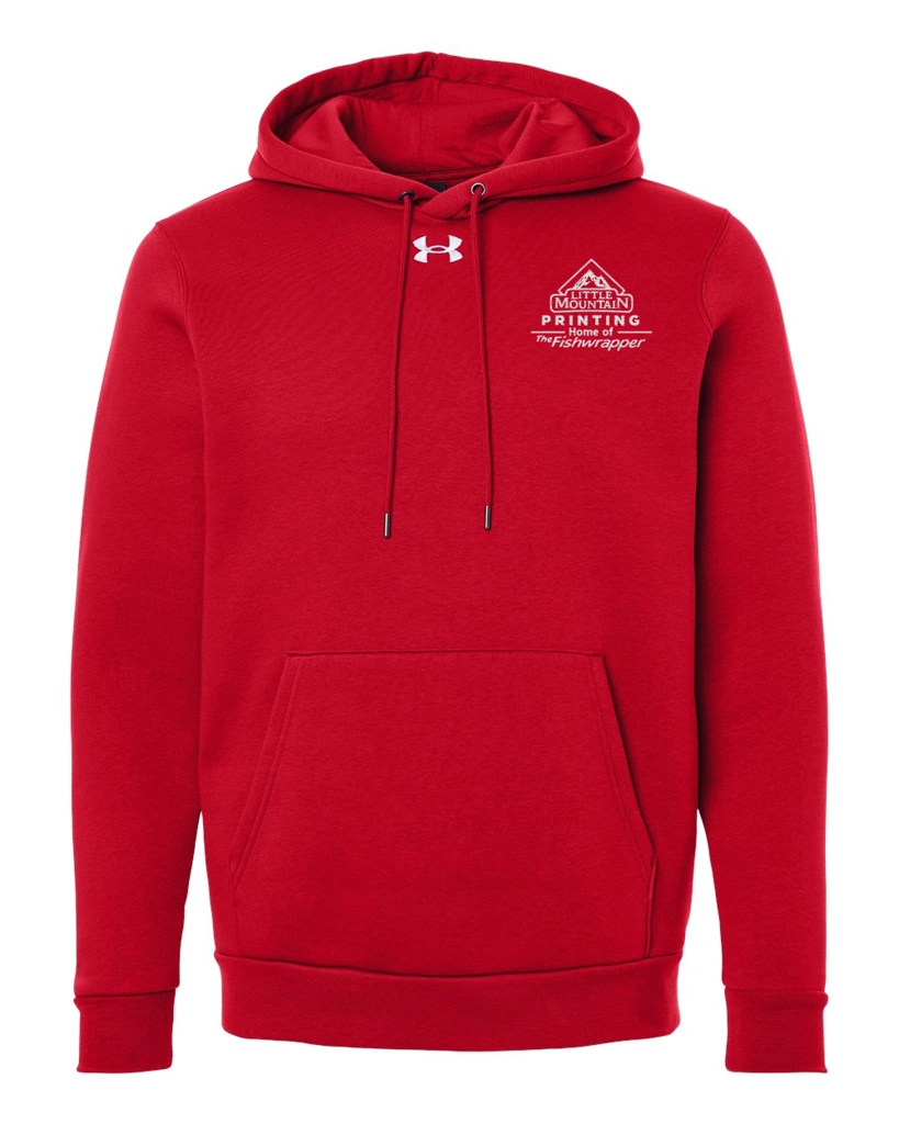 Variant Image for 6014161 - Under Armour Men's Team Icon Fleece Hooded Sweatshirt - Demo - 1 Color - White E - Website Company Apparel Management Demo