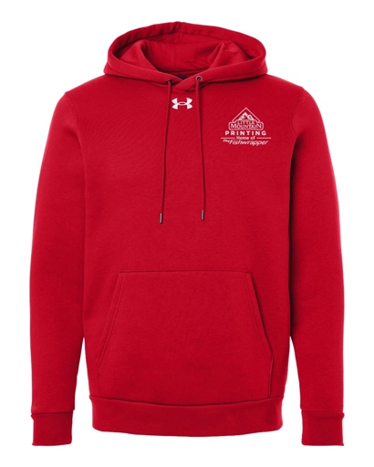 Variant Image for 6014161 - Under Armour Men's Team Icon Fleece Hooded Sweatshirt - Demo - 1 Color - White E - Website Company Apparel Management Demo