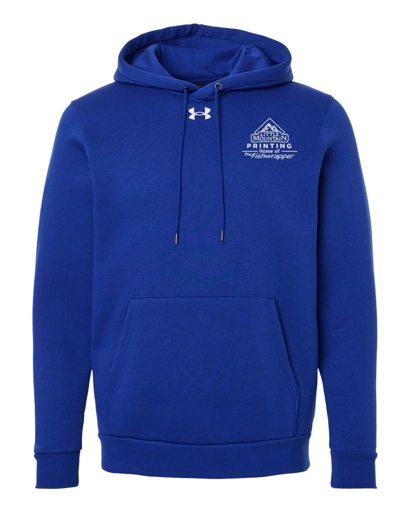 Variant Image for 6014161 - Under Armour Men's Team Icon Fleece Hooded Sweatshirt - Demo - 1 Color - White E - Website Company Apparel Management Demo