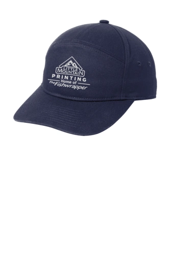 Variant Image for C964 - Port Authority® 7-Panel Cap - Demo - 1 Color - White E - Website Company Apparel Management Demo