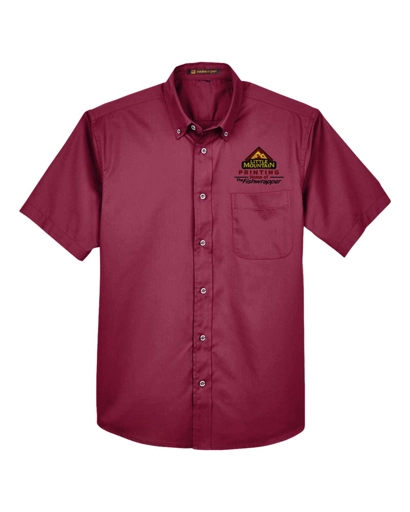 Variant Image for M500S - Harriton Men's Easy Blend™ Twill Dress Shirt With Stain-Release - Demo - 3 Color - Dark E - Website Company Apparel Management Demo