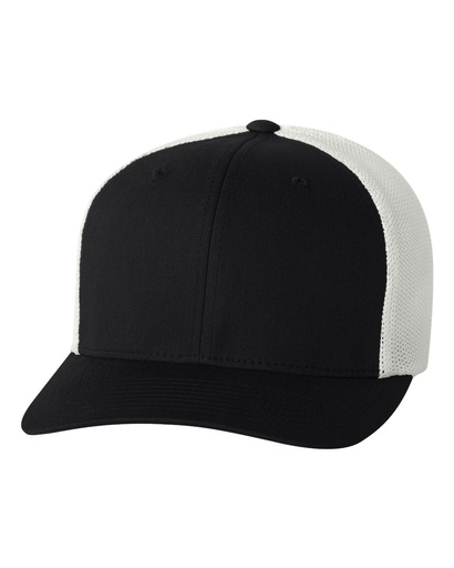 6511 - Flexfit Trucker Cap (S/M, Black/ White)