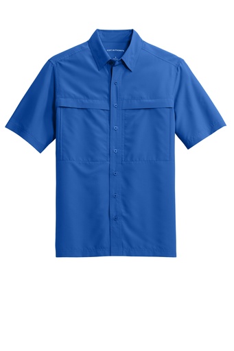 W961 - Port Authority® Short Sleeve UV Daybreak Shirt (XS, True Royal)