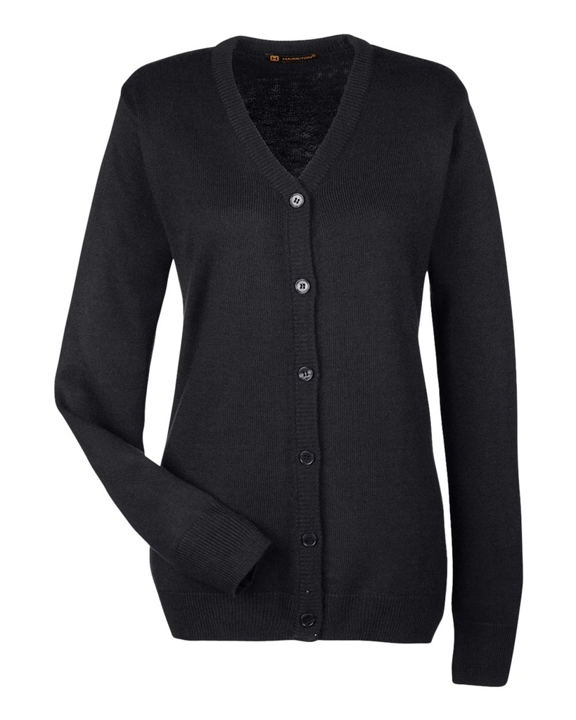 M425W - Harriton - Women's Pilbloc V-Neck Button Cardigan Sweater